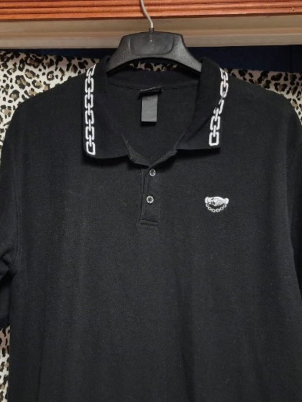 Lurking Class Polo Shirt Black and White
